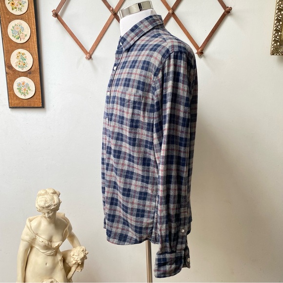 J Crew Flannel Plaid Slim Fit Button Up Shirt - Picture 10 of 14